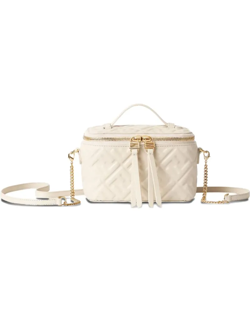 Fendi FF-jacquard crossbody bag - Nude Nude