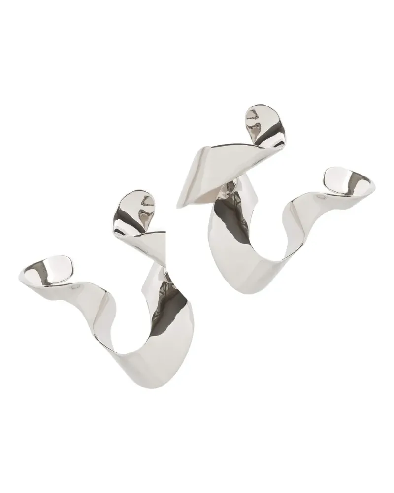 Dries van Noten Twist' Ohrringe - Silber Silber