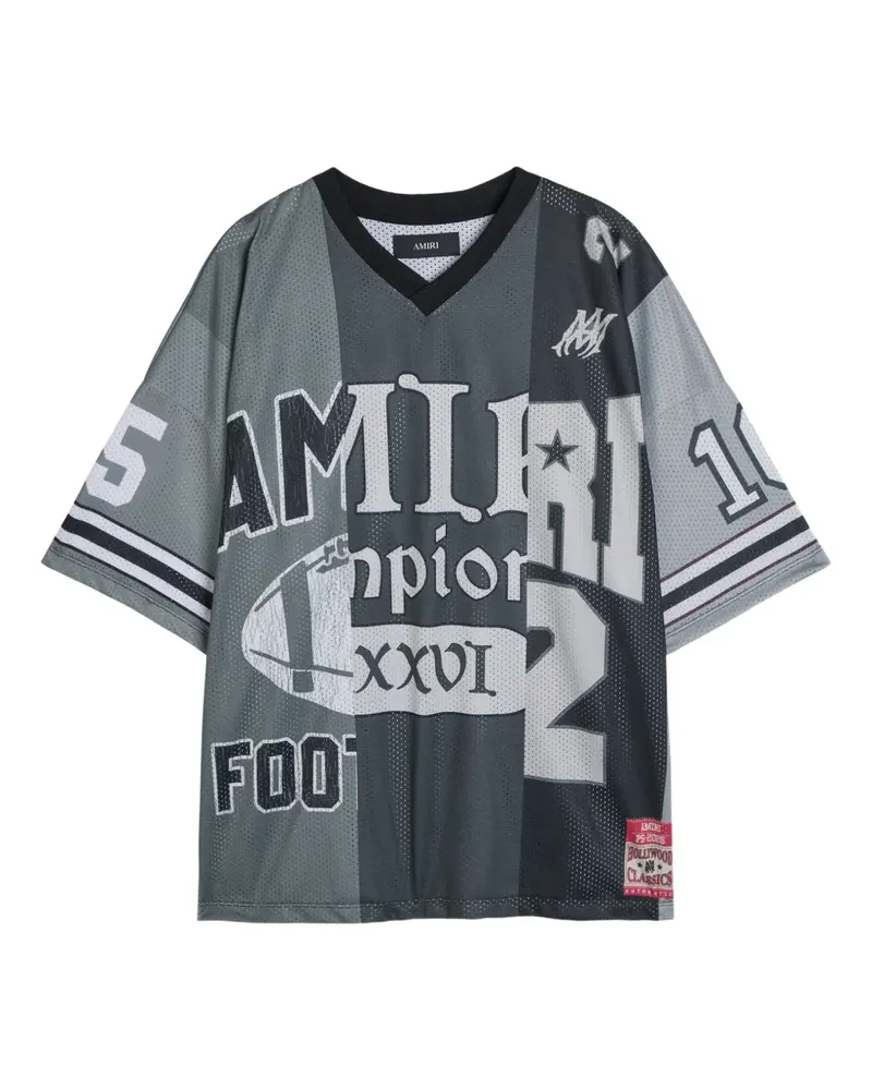 Amiri T-Shirt mit V-Ausschnitt - Grau Grau