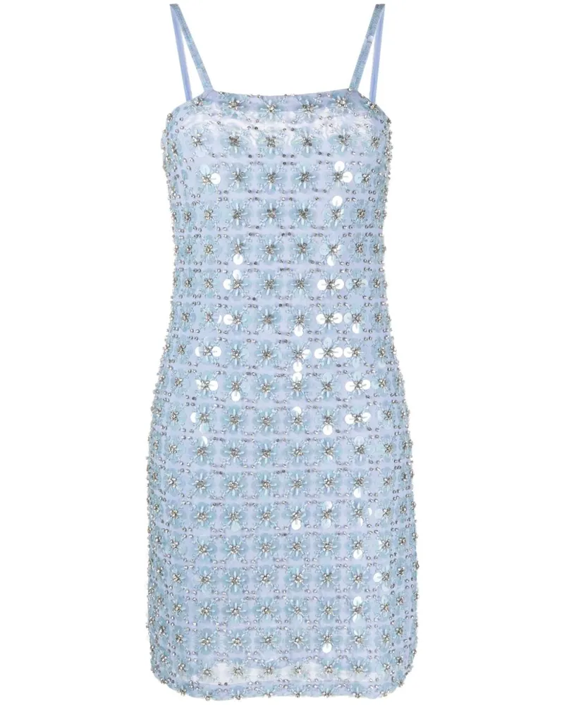 P.A.R.O.S.H. Ginny Minikleid mit Strass - Blau Blau