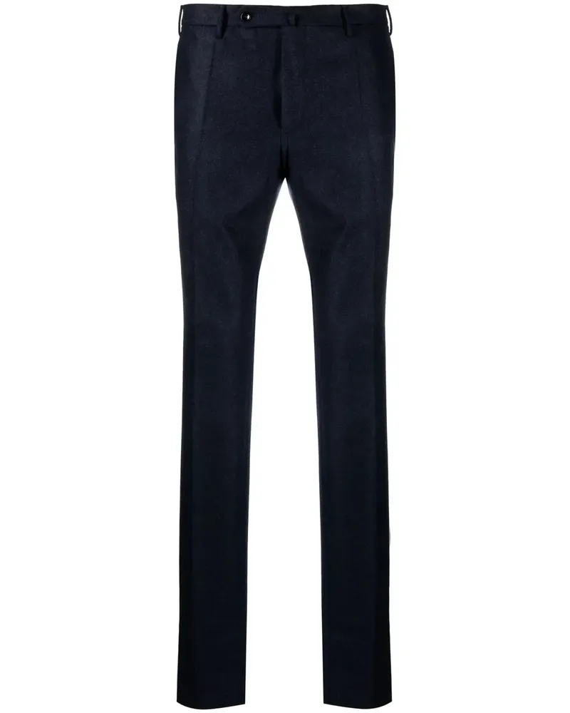 Incotex Halbhohe Straight-Leg-Hose - Blau Blau