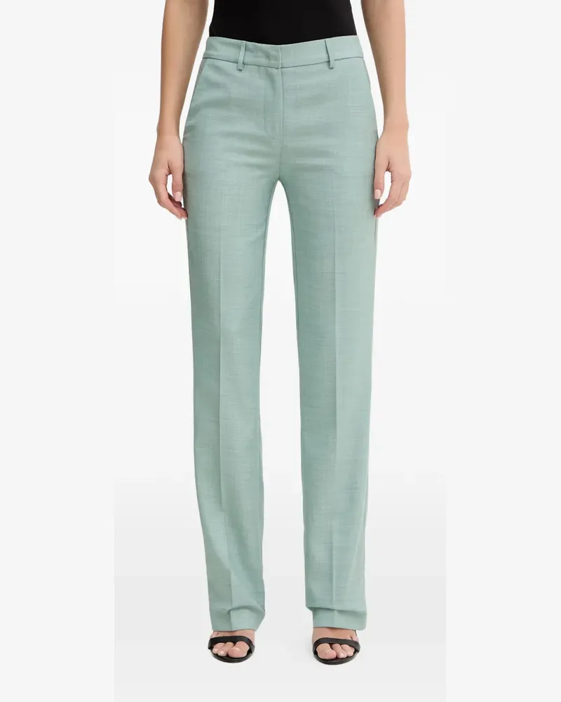 Simona Corsellini pressed-crease tailored trousers - Grün Grün