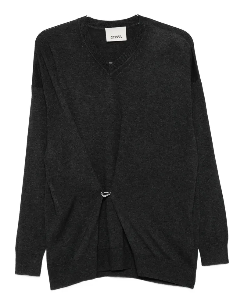 Isabel Marant Chiraz Pullover mit V-Ausschnitt - Grau Grau