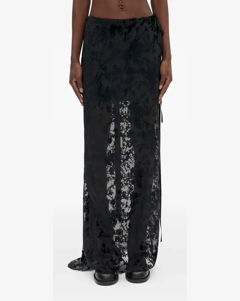Ann Demeulemeester Langer Eveline Rock - Schwarz Schwarz