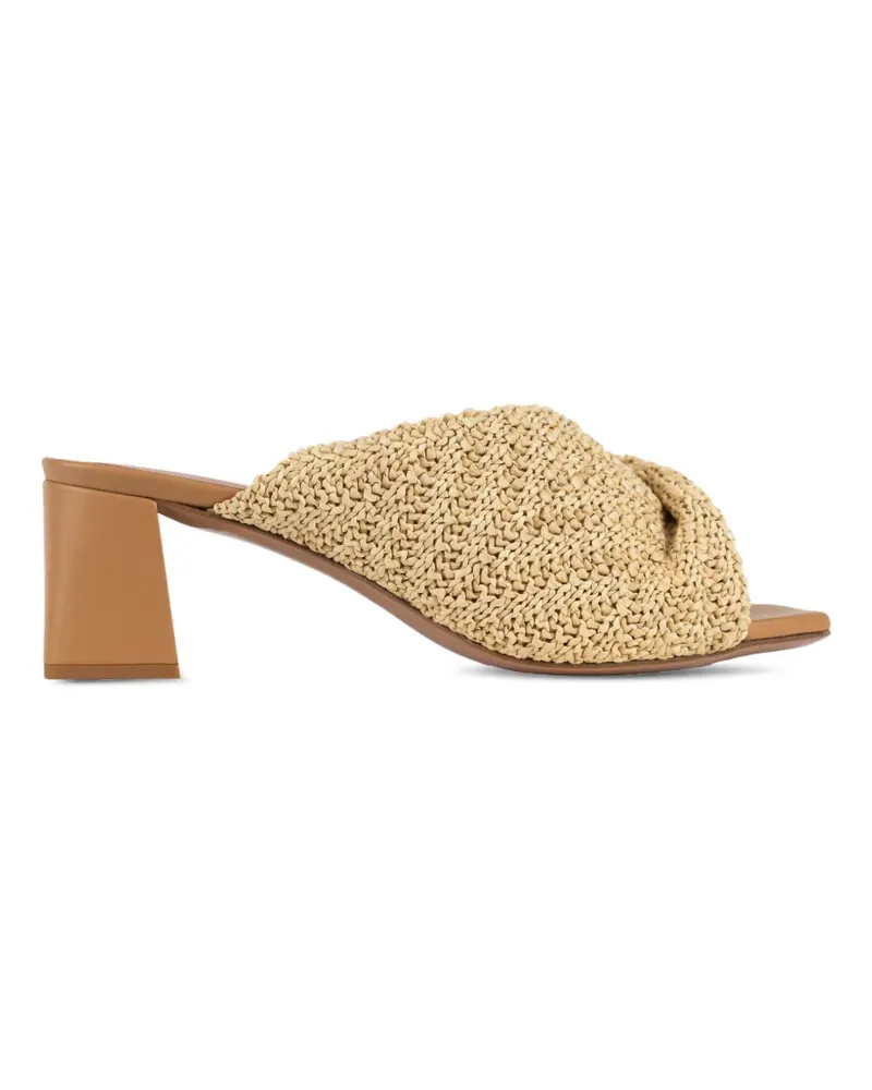 GEDEBE Mariel woven twist-detail sandals - Nude Nude