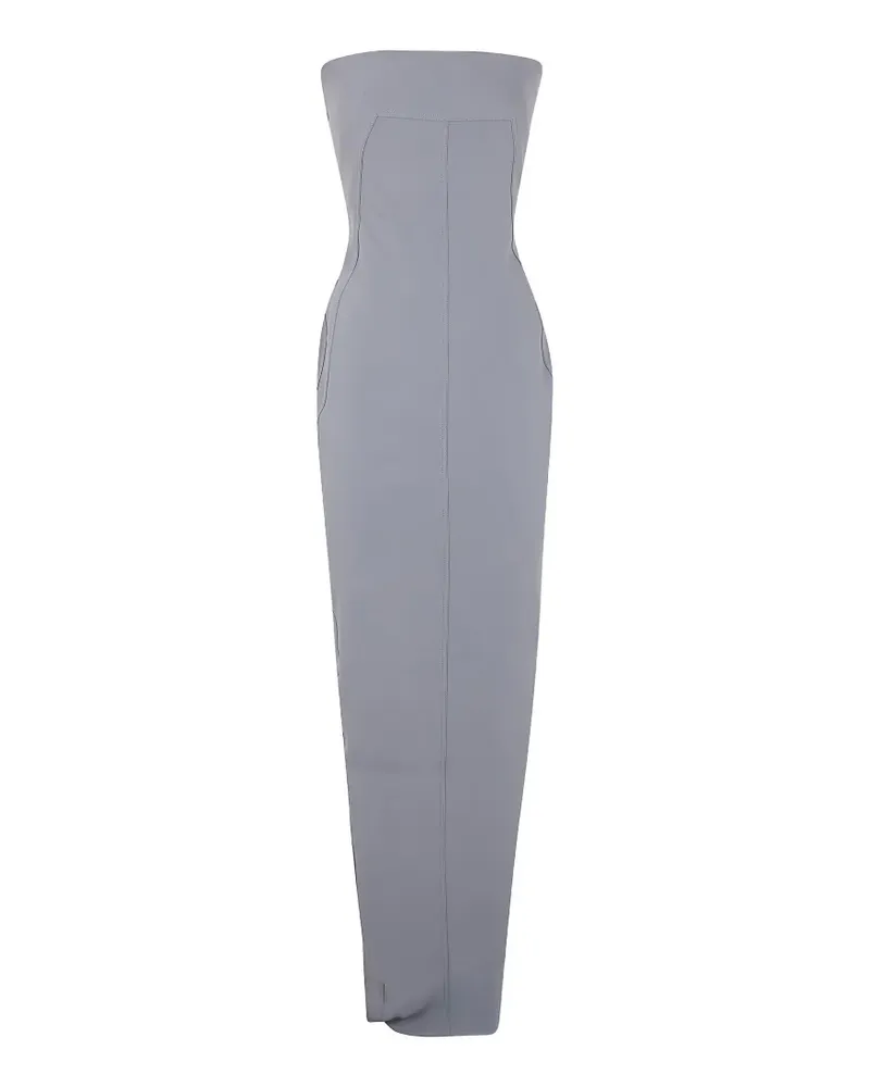 Rick Owens seam slit maxi dress - Grau Grau