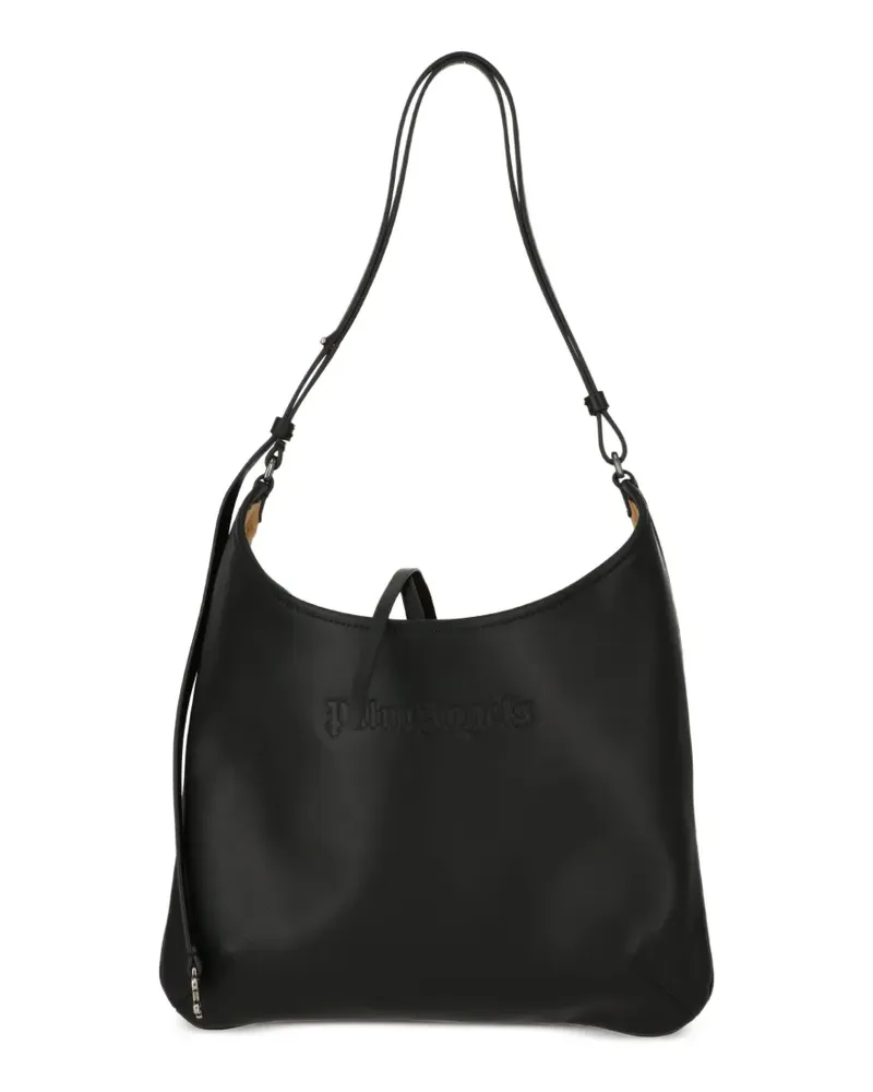 Palm Angels Schultertasche mit Logo-Prägung - Schwarz Schwarz