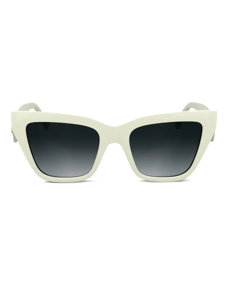 Karl Lagerfeld Sonnenbrille mit Butterfly-Gestell - Weiß Weiß