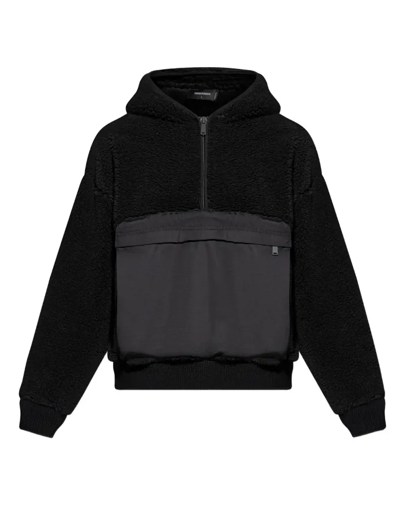 Dsquared2 Hoodie aus Fleece - Schwarz Schwarz