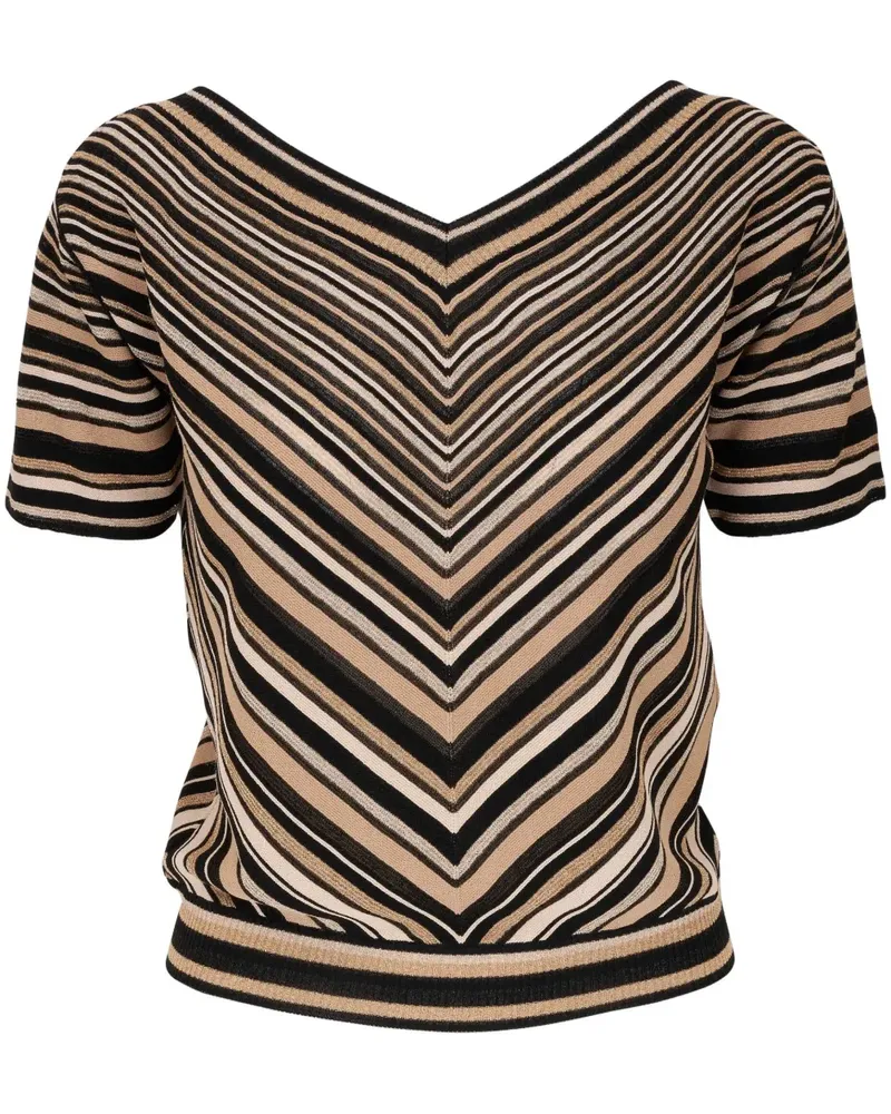 D.EXTERIOR Bluse mit V-Ausschnitt - Nude Nude