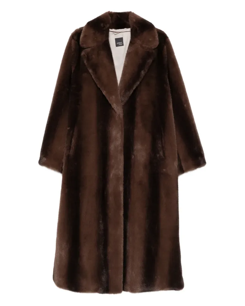 Marina Rinaldi Stelvio collared coat - Braun Braun