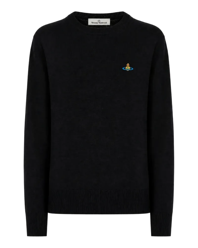 Vivienne Westwood Pullover mit Orb-Stickerei - Schwarz Schwarz