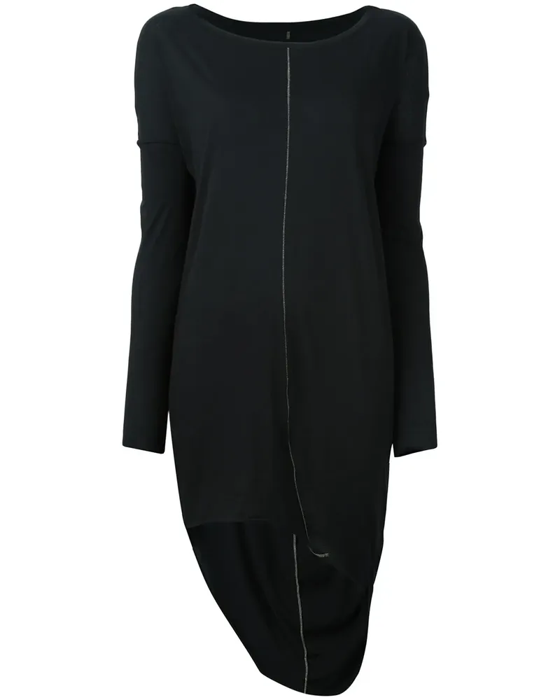 THOM KROM Asymmetrisches T-Shirt - Schwarz Schwarz