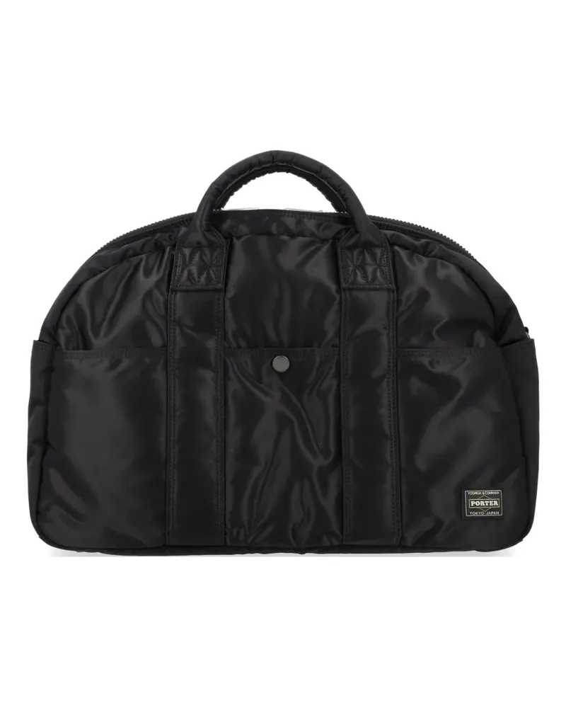 PORTER-YOSHIDA & CO Tanker logo-patch holdall - Schwarz Schwarz