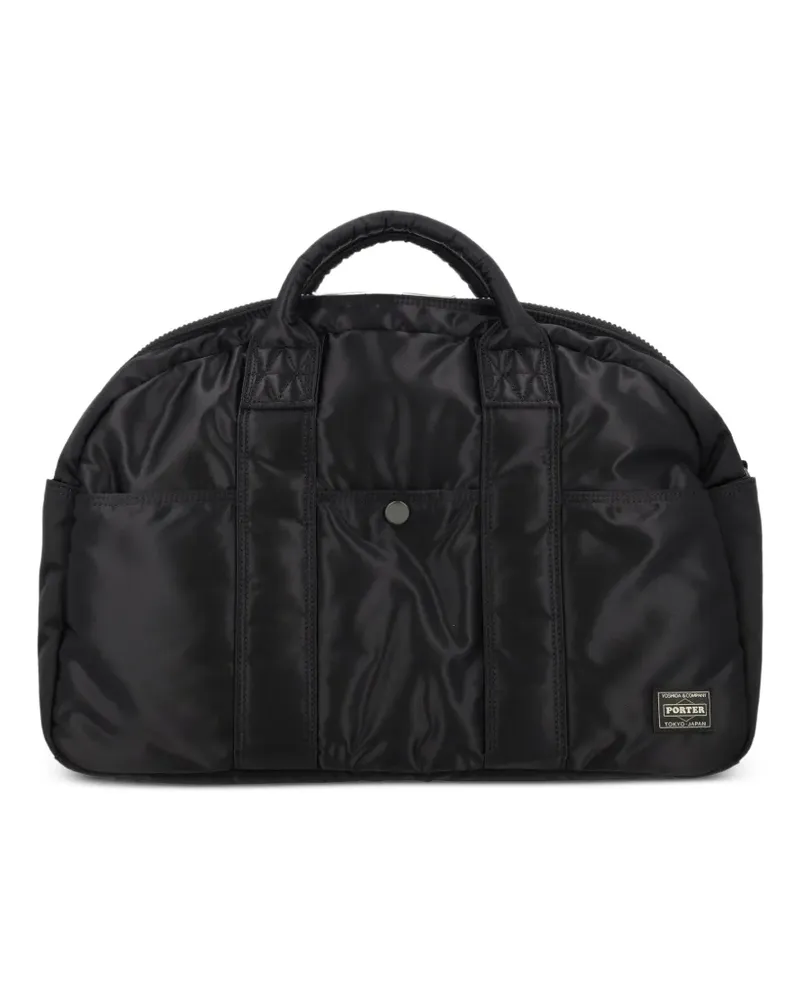 PORTER-YOSHIDA & CO Tanker logo-patch holdall - Schwarz Schwarz