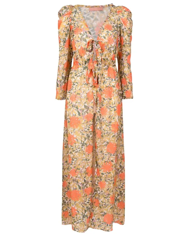 Clube Bossa Darina Maxikleid mit Print - Orange Orange