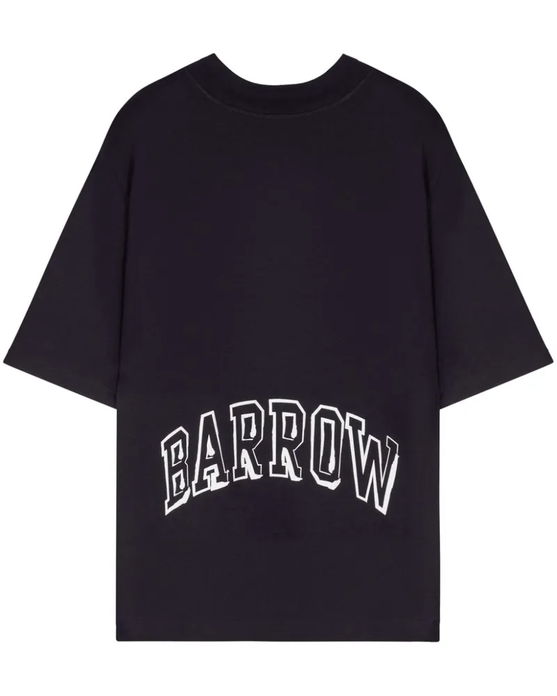 BARROW T-Shirt mit Smiley-Print Schwarz