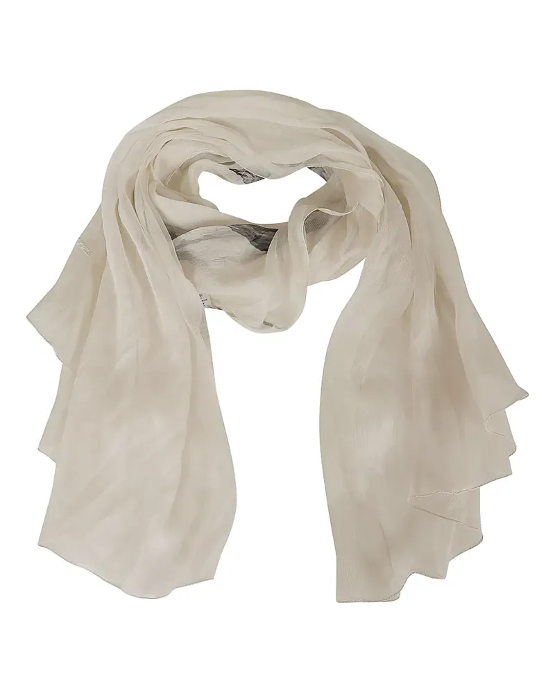 Ermanno Scervino floral-print silk scarf - Nude Nude