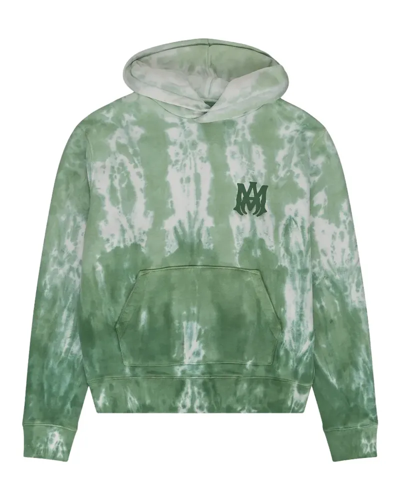 Amiri MA Logo Hoodie mit Batikmuster - Grün Grün