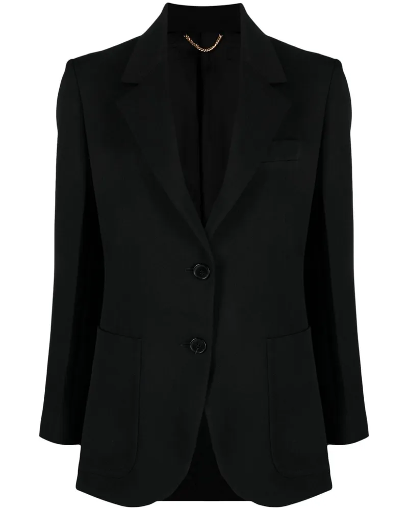 Victoria Beckham Einreihiger Blazer - Schwarz Schwarz