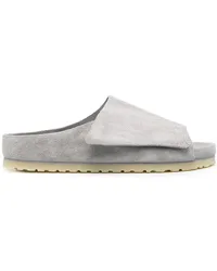 Birkenstock Pantoletten aus Wildleder Grau