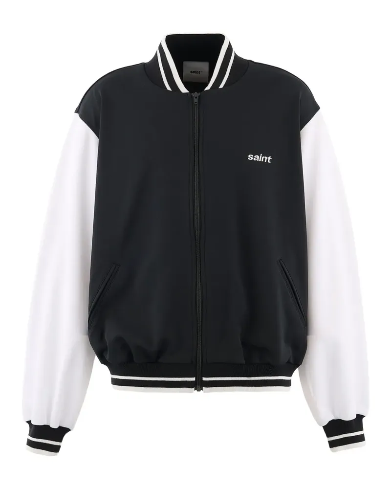 SAINT MXXXXXX Jacke mit Logo-Print - Schwarz Schwarz