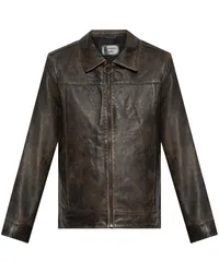 AllSaints Alkan Lederjacke Braun