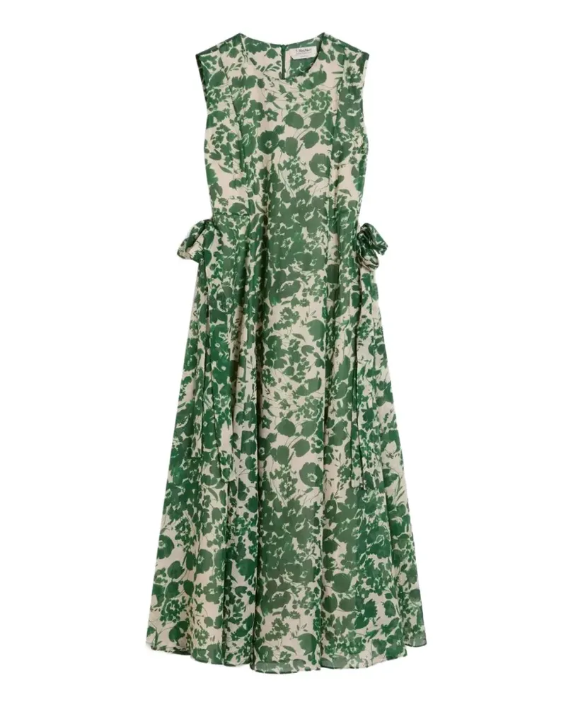 Max Mara Kleid mit Muster - Grün Grün