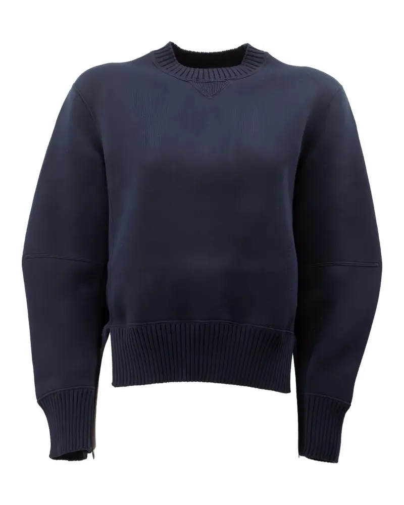 Sacai Pullover mit plissiertem Rücken - Blau Blau