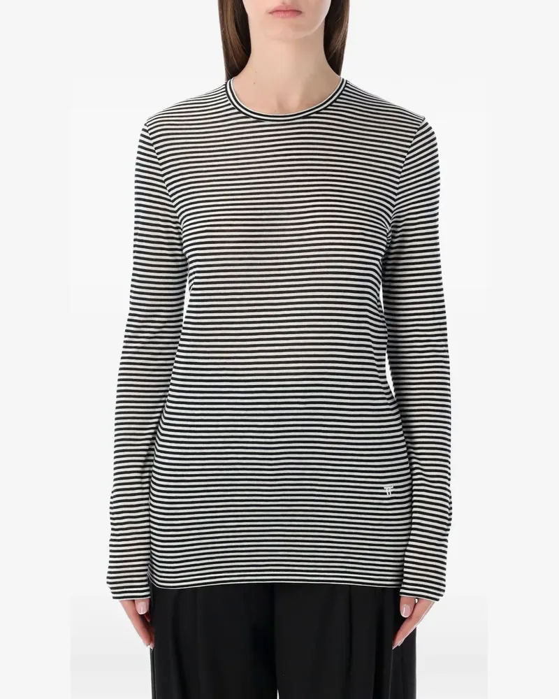 Tom Ford striped long-sleeve T-shirt - Weiß Weiß