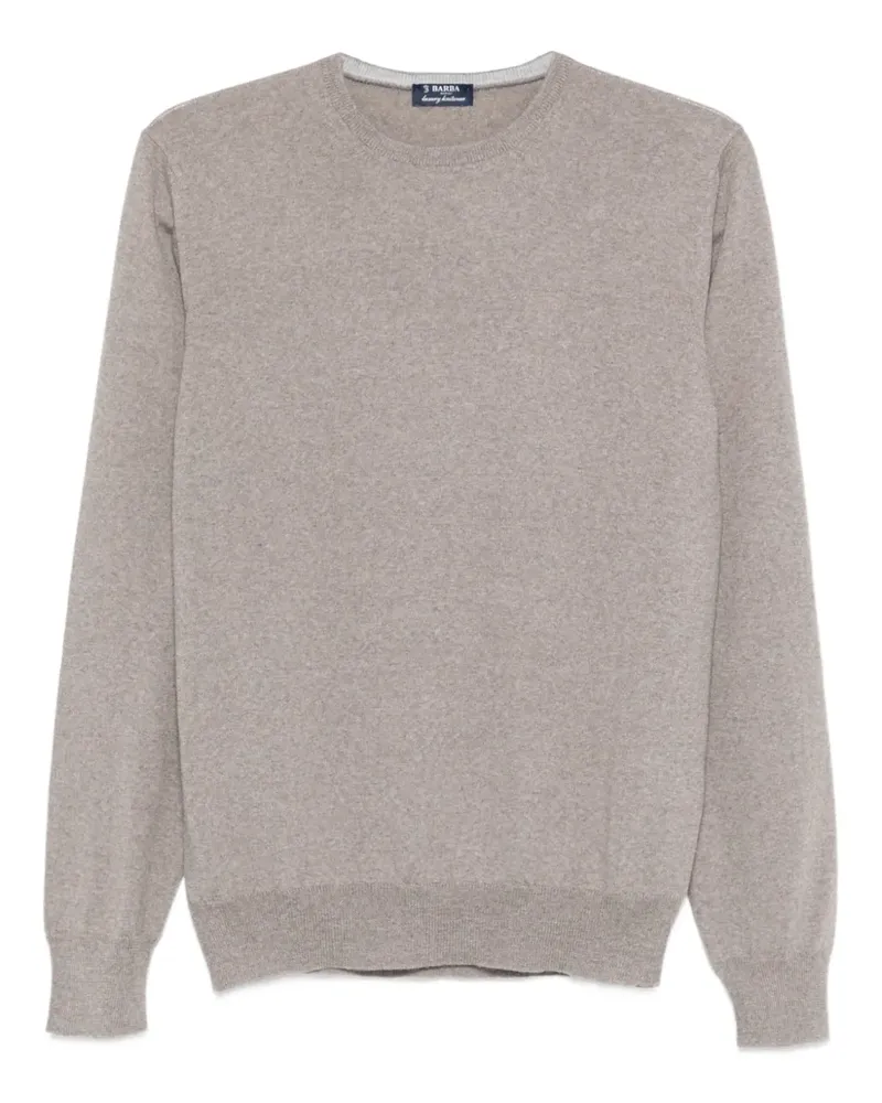 BARBA Pullover mit rundem Ausschnitt - Nude Nude