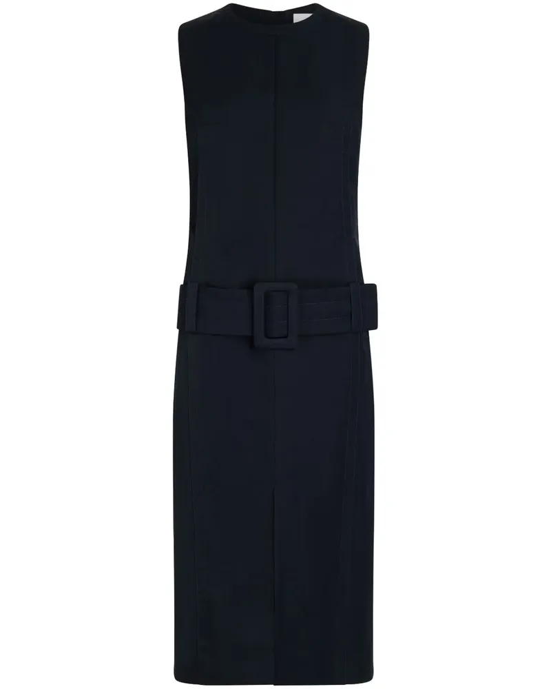 Patou Midikleid mit Gürtel - Schwarz Schwarz