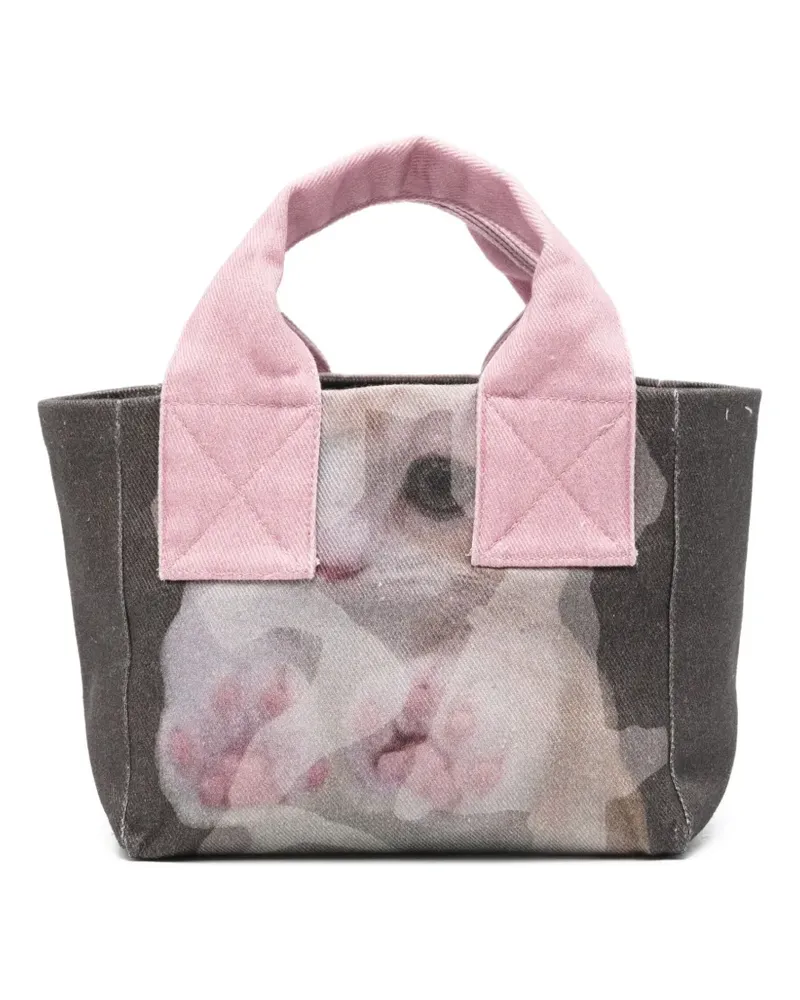 OTTOLINGER Tote Bag mit Katze-Print - Grau Grau