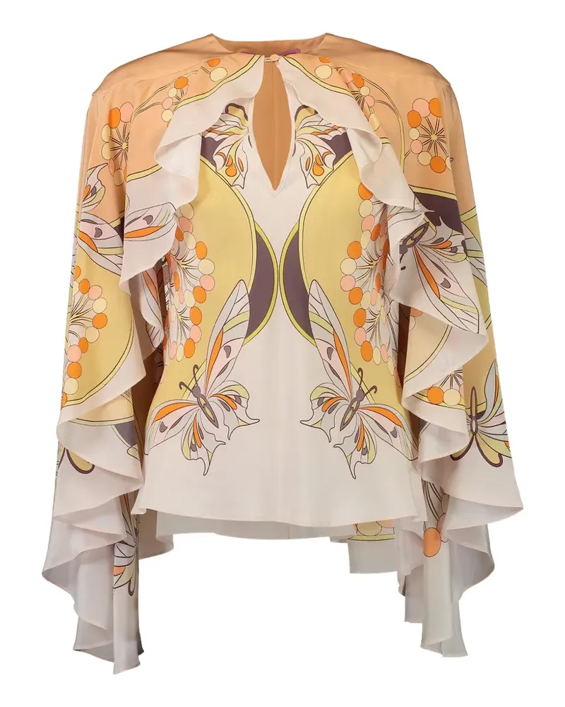 La DoubleJ Magic ruffled top - Nude Nude