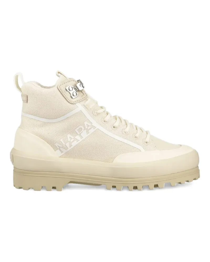 Napapijri x Superga lace-up lug-sole sneakers - Nude Nude