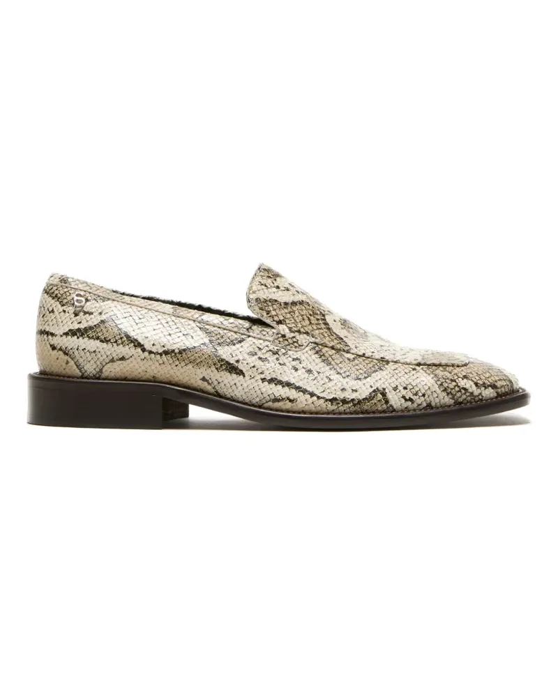 Acne Studios Loafer mit Schlangen-Effekt - Nude Nude