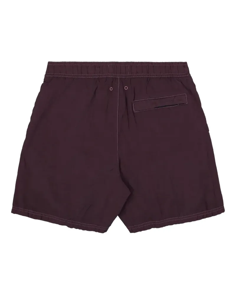 Stone Island Badeshorts mit Logo-Patch - Rot Rot