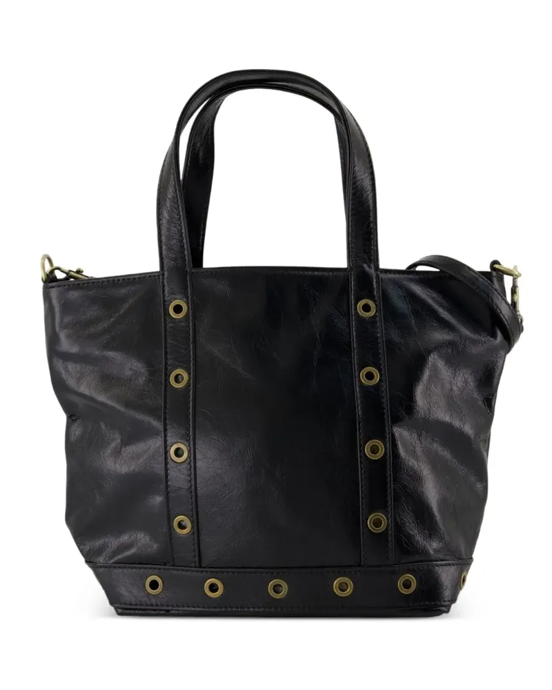 Vanessa Bruno Kleiner Tote Bag mit Ösen - Schwarz Schwarz