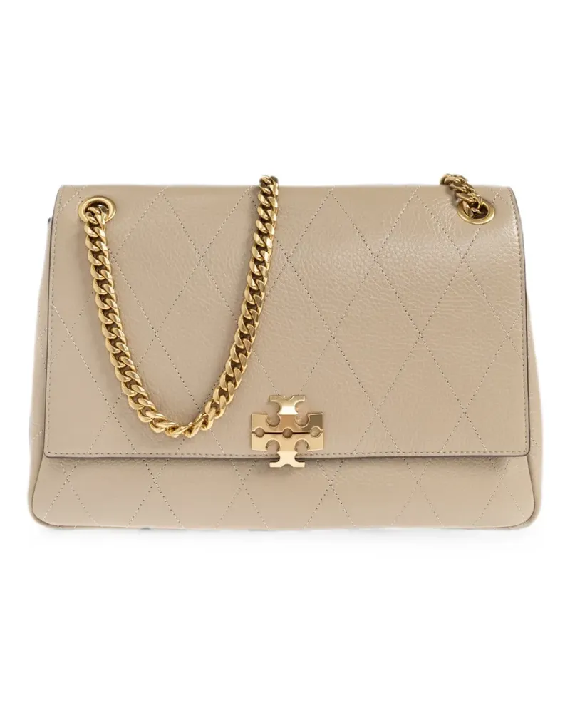 Tory Burch Charlie quilted shoulder bag - Nude Nude