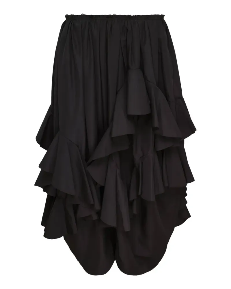 Comme des Garçons ruffled-detail trousers - Schwarz Schwarz