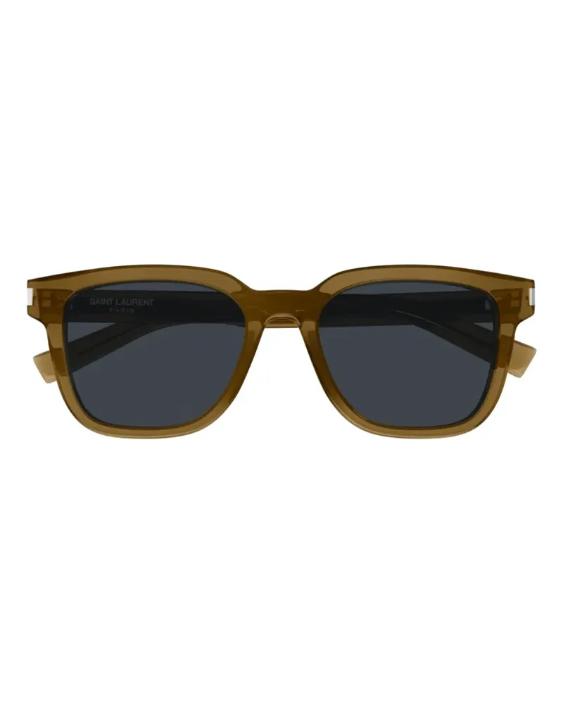 Saint Laurent Sonnenbrille mit eckigem Gestell - Braun Braun