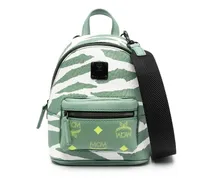 Rucksack mit Animal-Print - Grün
