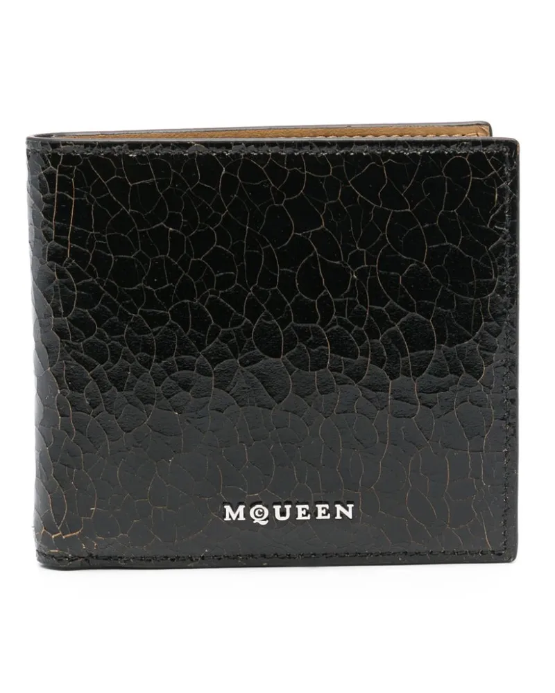 Alexander McQueen Kartenetui mit Logo - Schwarz Schwarz