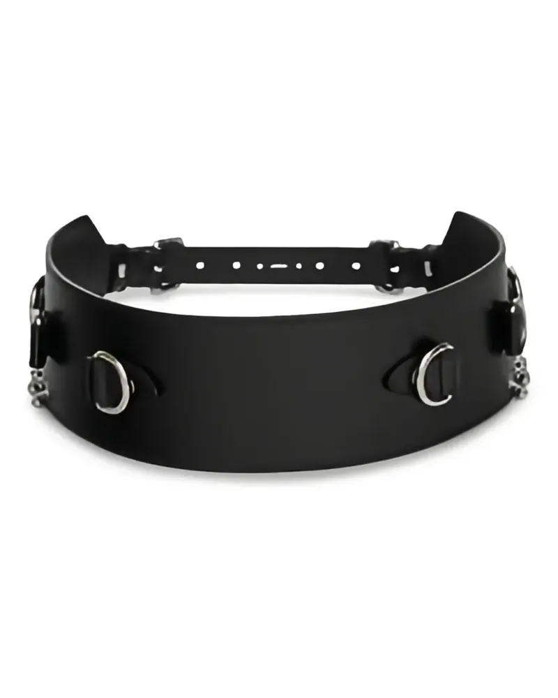 Isabel Marant leather D-ring chain belt - Schwarz Schwarz