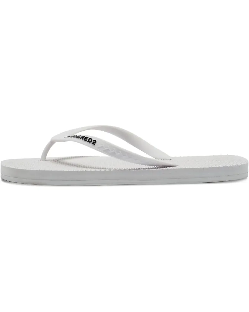 Dsquared2 Flip-Flops aus Gummi - Weiß Weiß