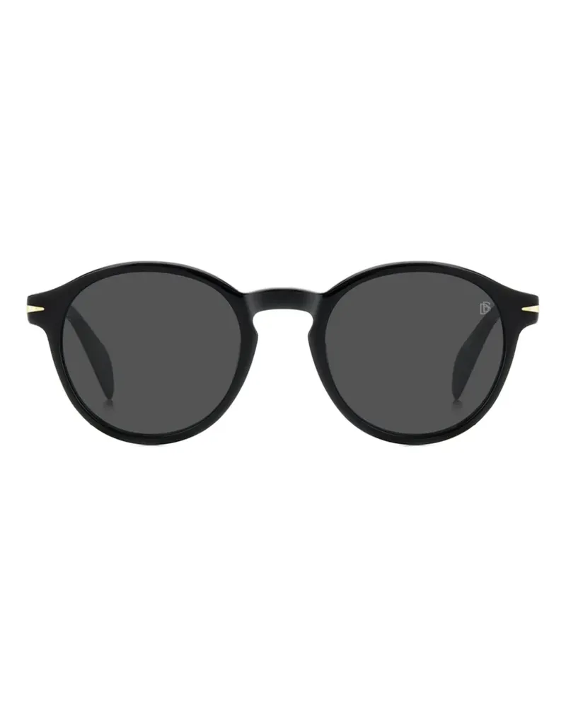 EYEWEAR by DAVID BECKHAM Sonnenbrille mit rundem Gestell - Schwarz Schwarz