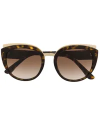 Dolce & Gabbana Cat-Eye-Sonnenbrille in Schildpattoptik Braun