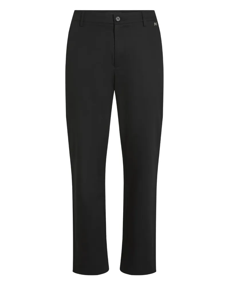 Karl Lagerfeld Hose mit Logo-Anhänger - Schwarz Schwarz