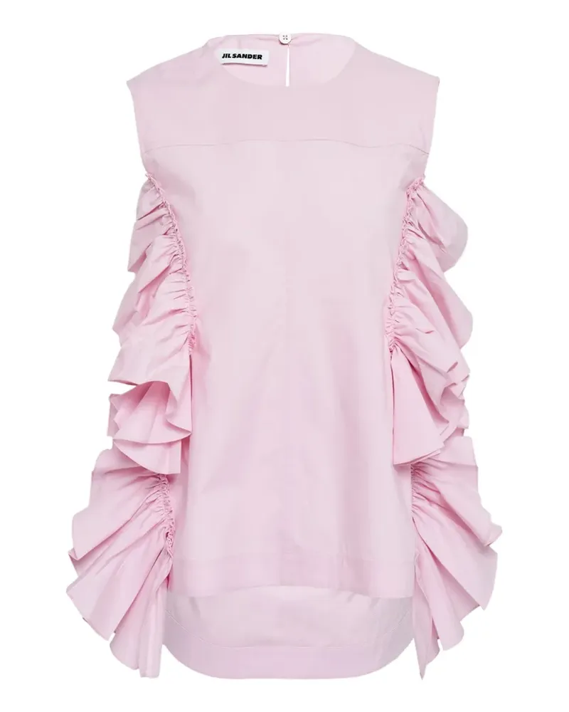 Jil Sander Top mit Rüschen - Rosa Rosa