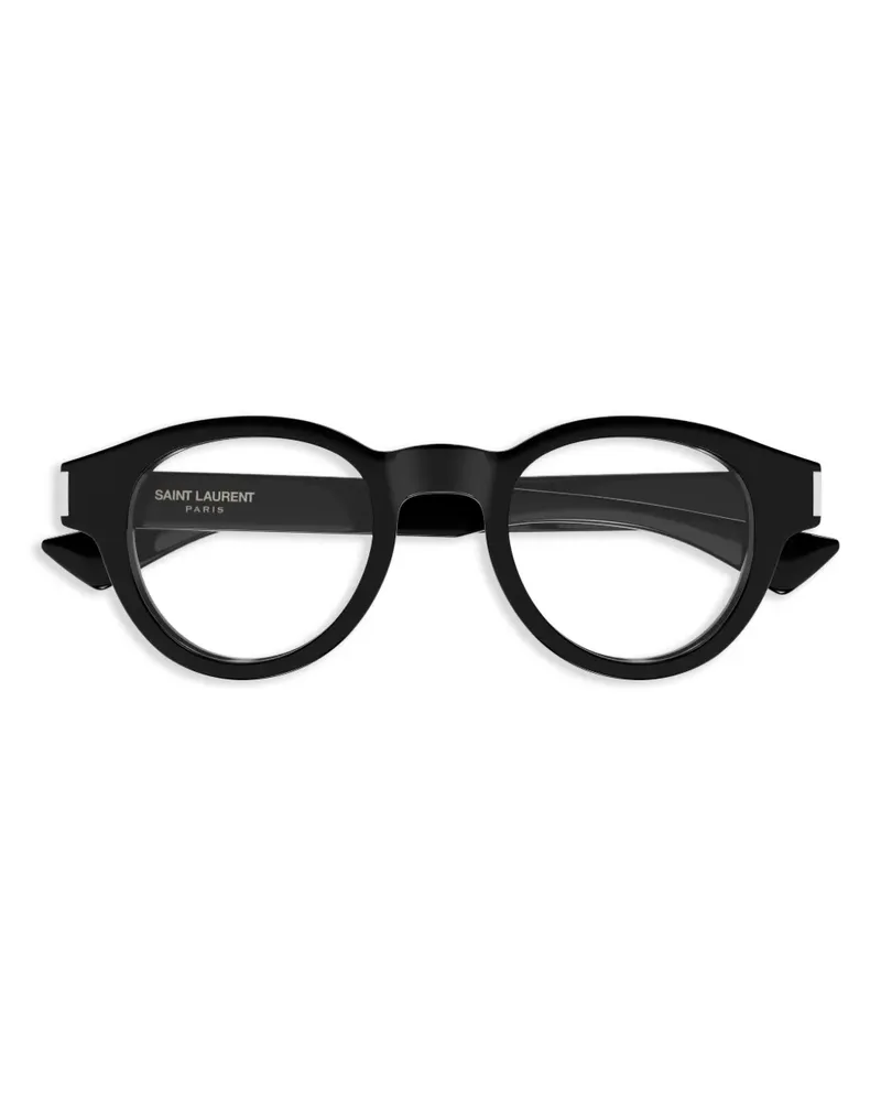 Saint Laurent Brille mit rundem Gestell - Schwarz Schwarz